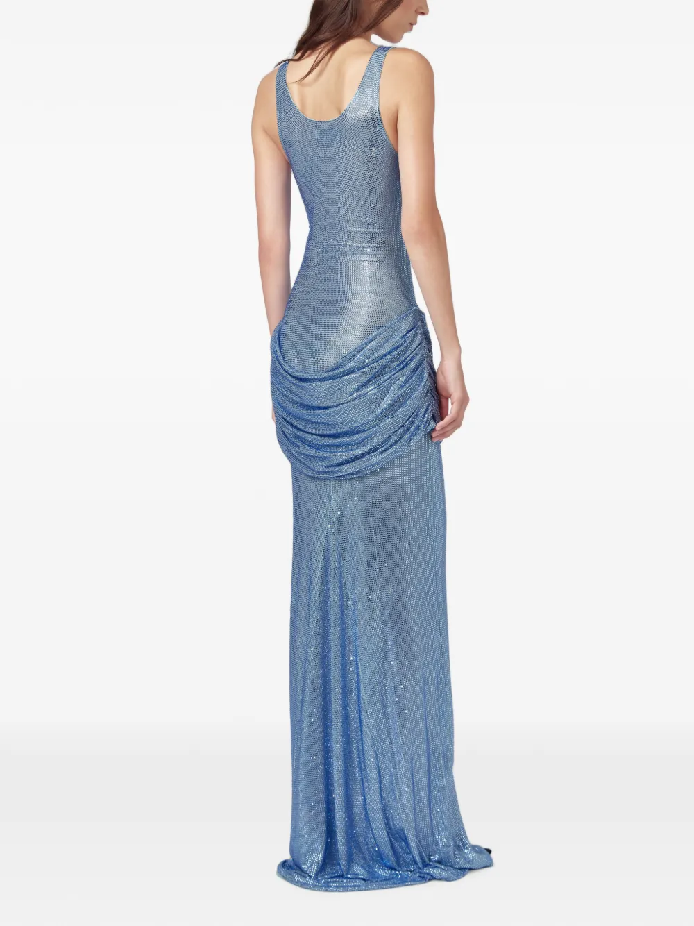 Giuseppe Di Morabito Maxi-jurk verfraaid met kristallen Blauw