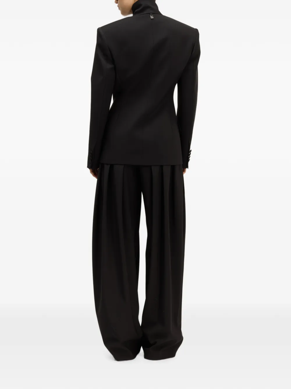 Giuseppe Di Morabito Blazer met dubbele rij knopen en hoge hals Zwart