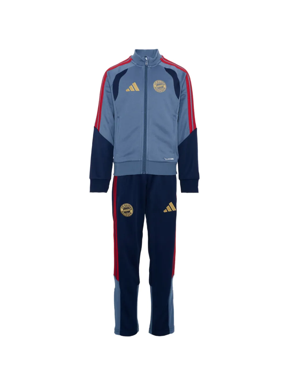 adidas Kids x FC Bayern Munique logo-embroidered panelled tracksuit - Blu