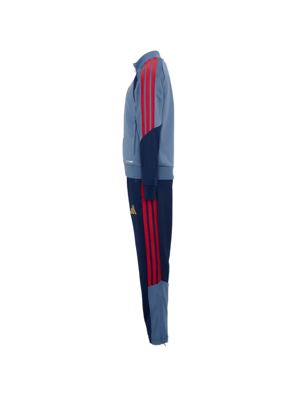 adidas Kids x FC Bayern Munique trainingspak met geborduurd logo en vlakken Blauw