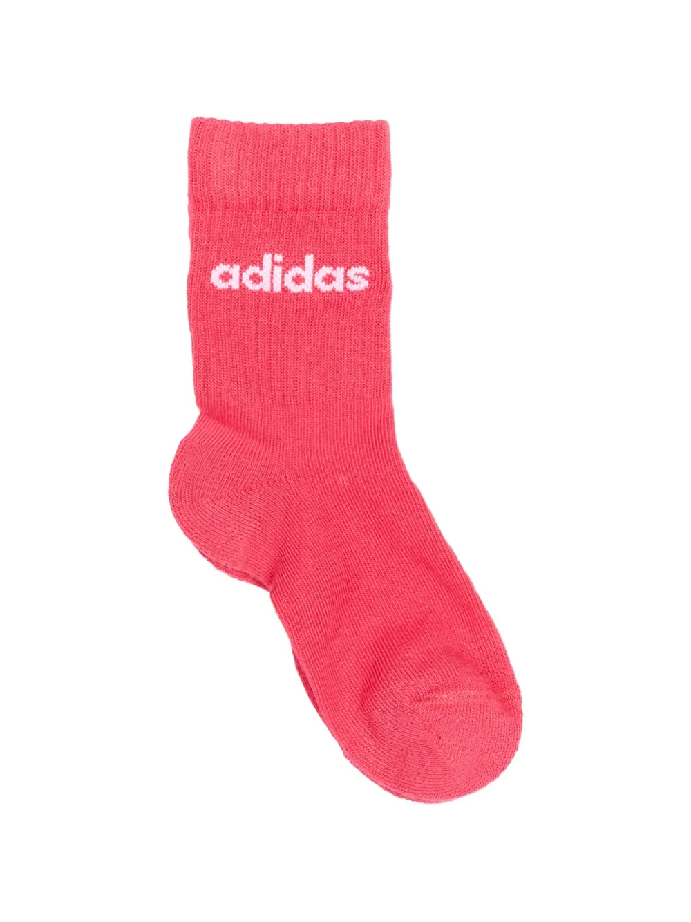 adidas Kids Drie paar ribgebreide sokken met logo Wit