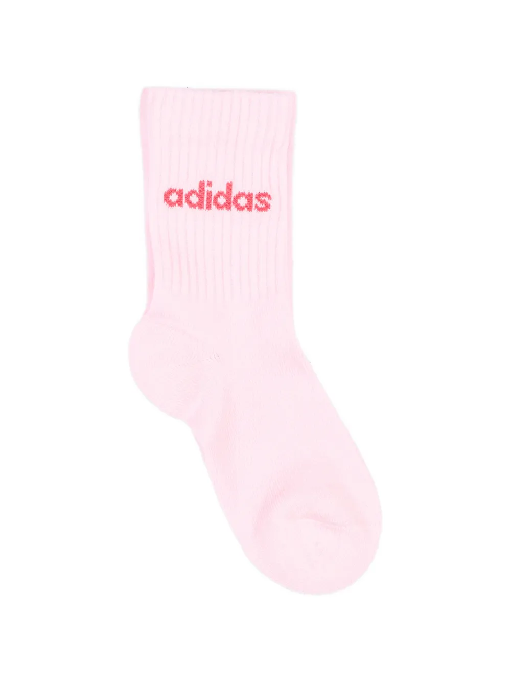 adidas Kids Drie paar ribgebreide sokken met logo Wit