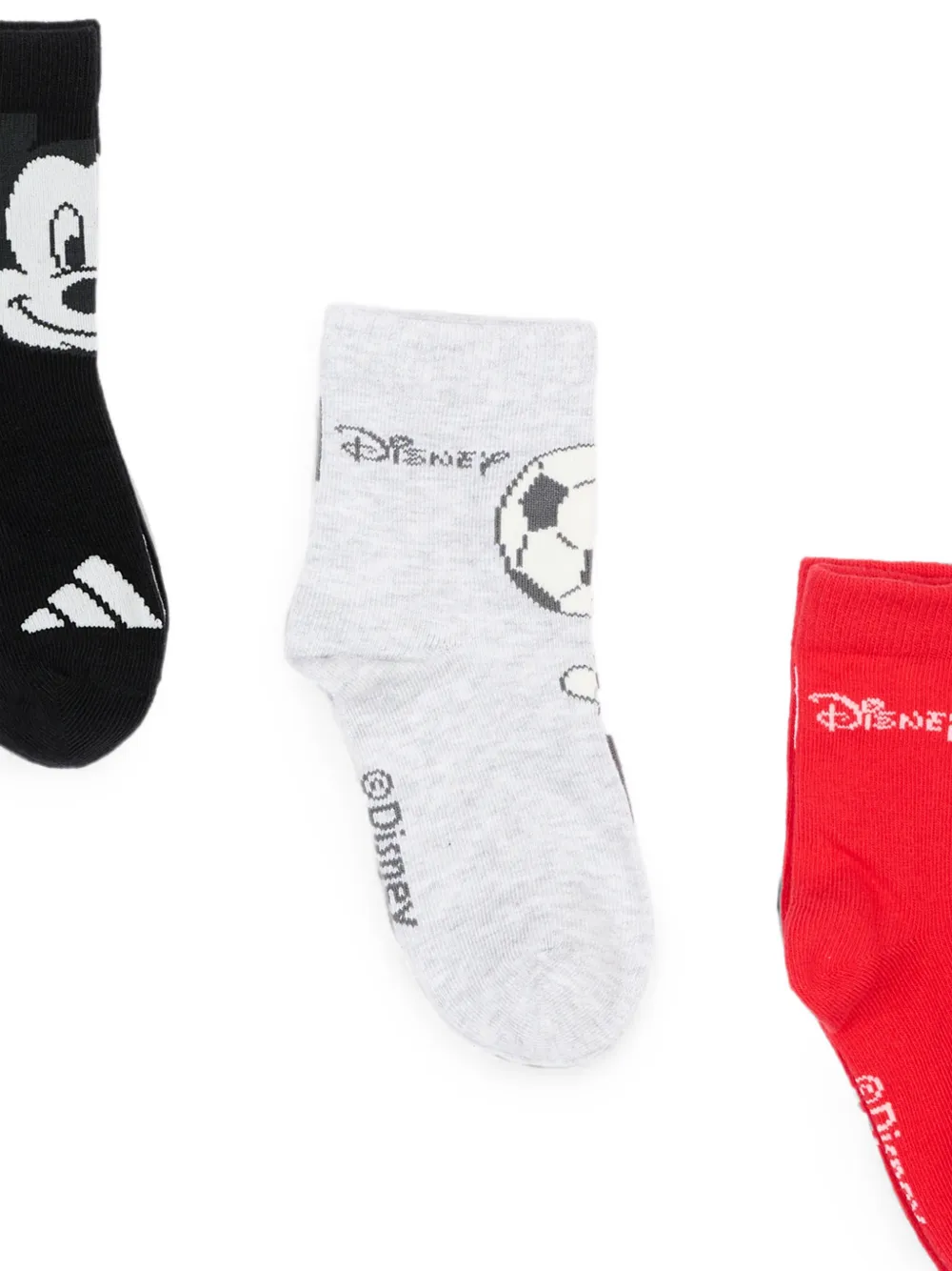adidas Kids x Disney Mickey Mouse sokken met grafische print (set van drie) Zwart