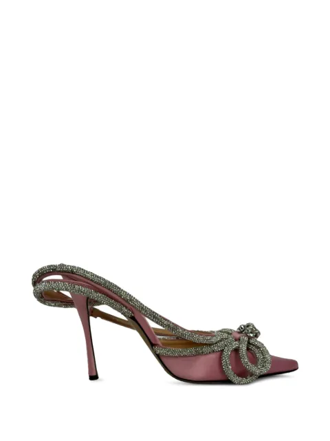 MACH & MACH Double Bow ankle strap pumps