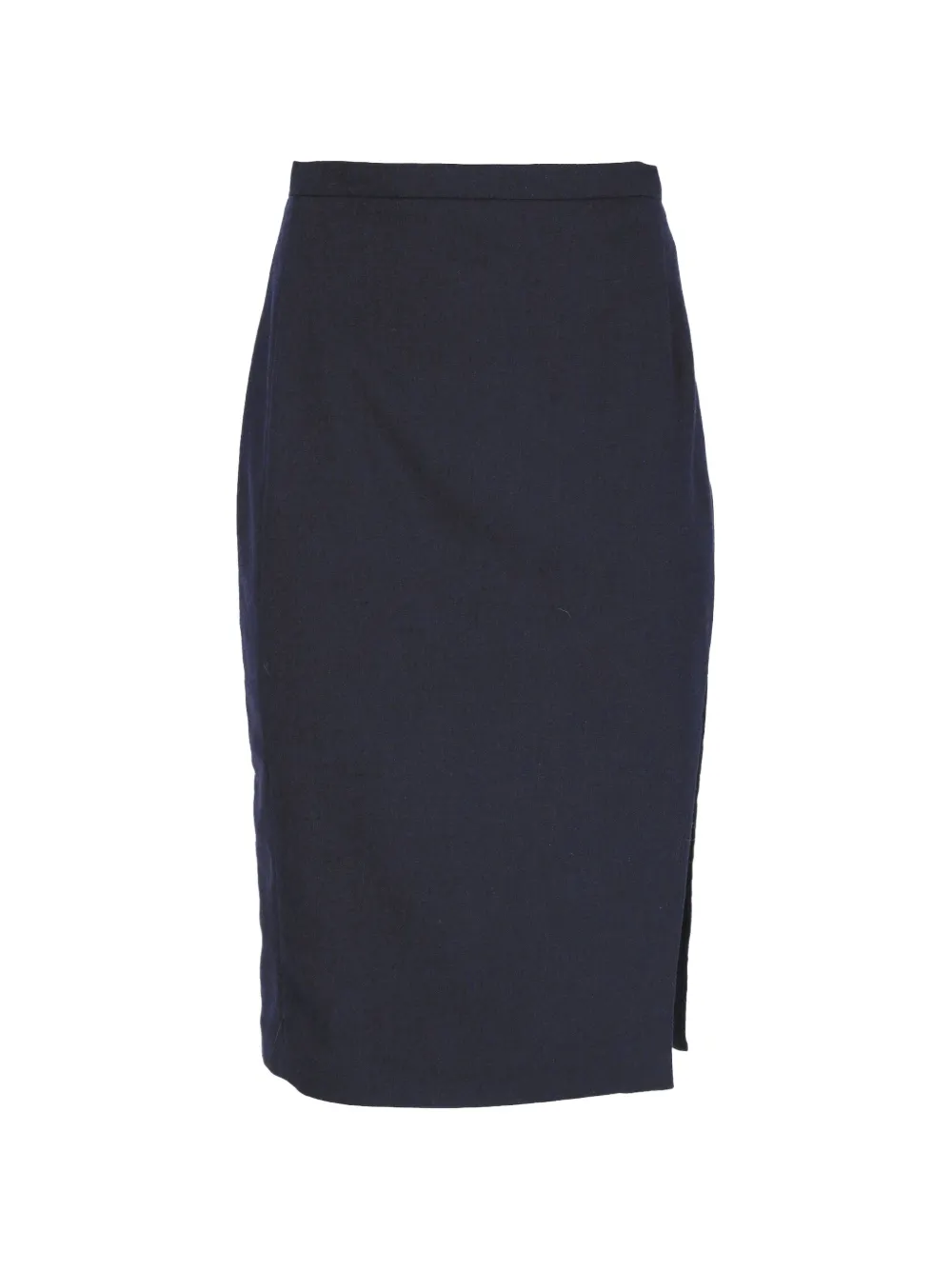 Pre-owned Altuzarra Side-slit Pencil Skirt In Blue