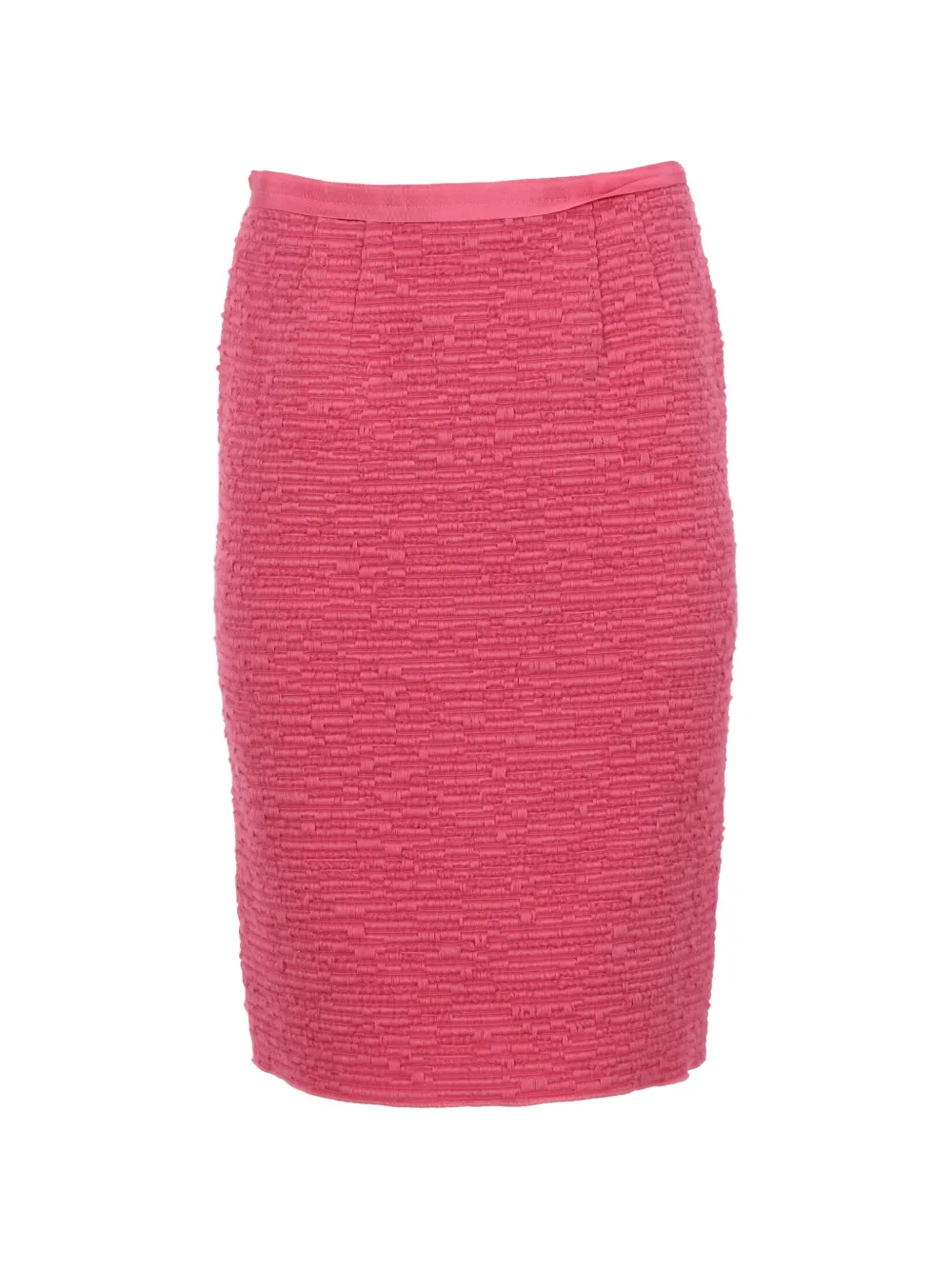 Pre-owned Nina Ricci Textured Pencil Skirt In Pink