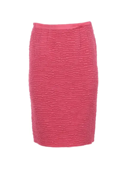Nina Ricci Pre-Owned textured pencil skirt