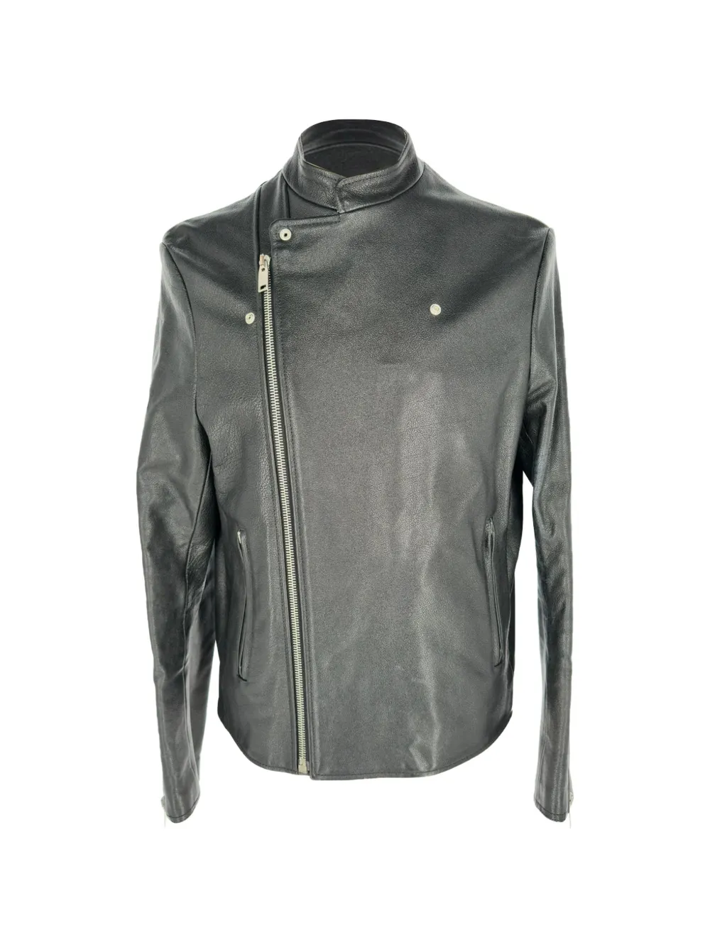 Pre-owned Balenciaga Zip-up Biker Jacket In Black