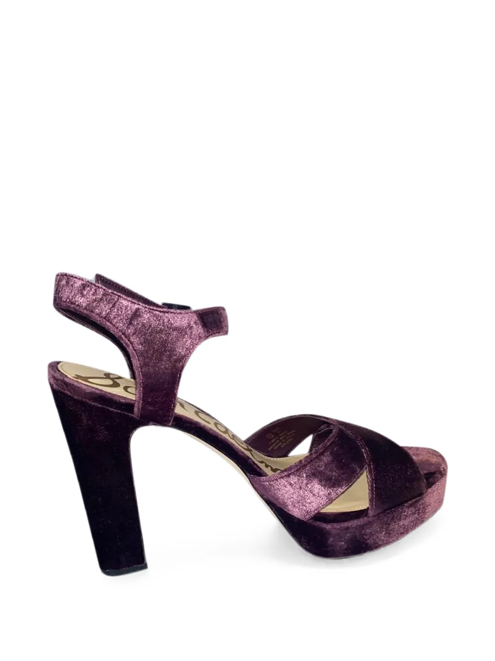 Pre-owned Sam Edelman Arlene Platform Sandals In Purple