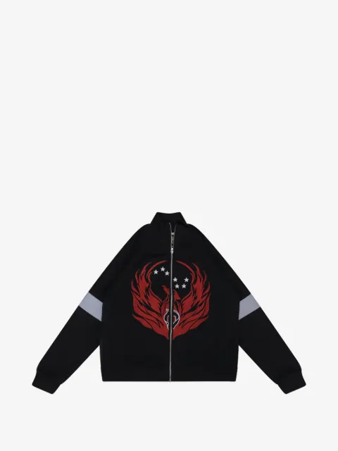 Denim Tears graphic-print zip-up sweatshirt