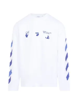 Off-White Monalisa-print long-sleeve Cotton T-shirt | White | FARFETCH