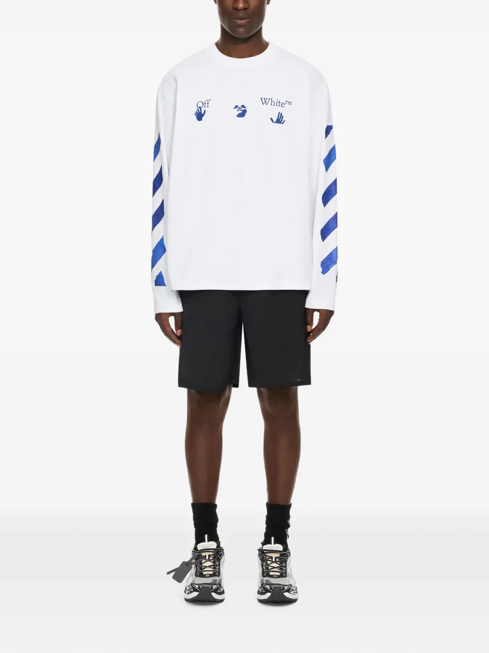 Off-White T-shirt met logoprint Wit