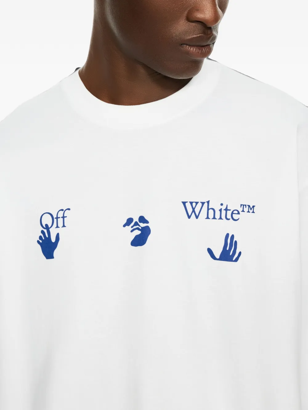 Off-White T-shirt met logoprint Wit