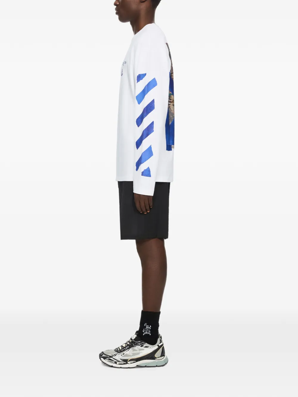 Off-White T-shirt met logoprint Wit