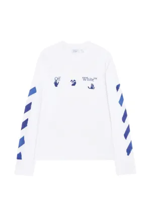 Sacai Muhammad Ali layered-sleeve t-shirt | White | FARFETCH