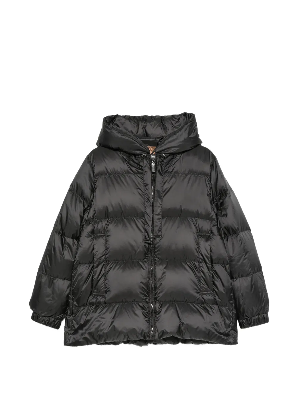 Max Mara Seia hooded quilted coat - Schwarz