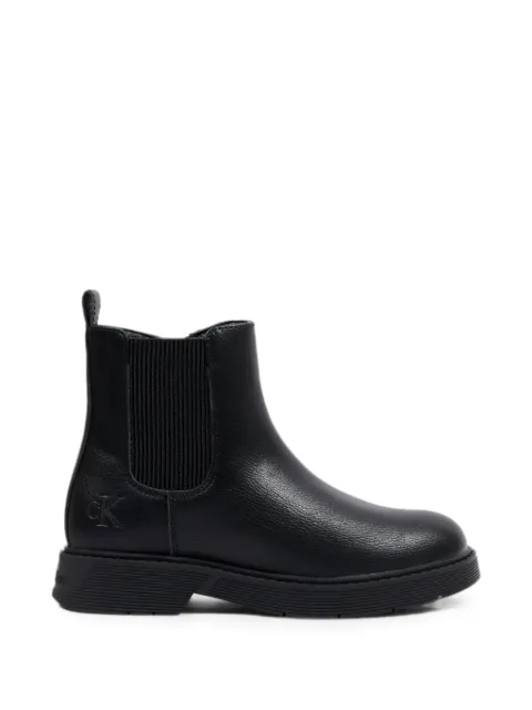 Calvin Klein Kids botas chelsea con logo en relieve y cremallera lateral