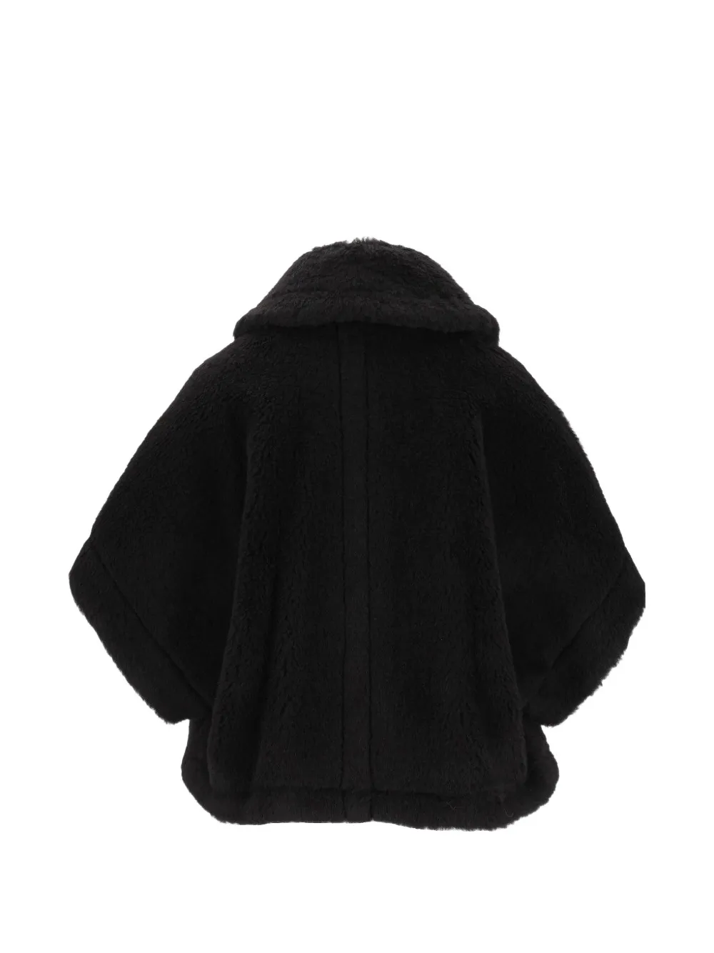 Max Mara Teddy cape met knopen Zwart
