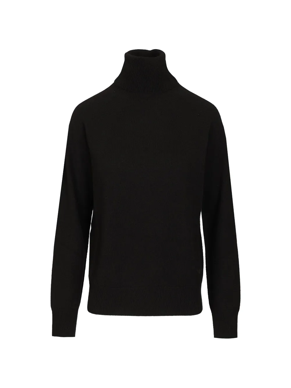 Emporio Armani embroidered cashmere sweater - Black