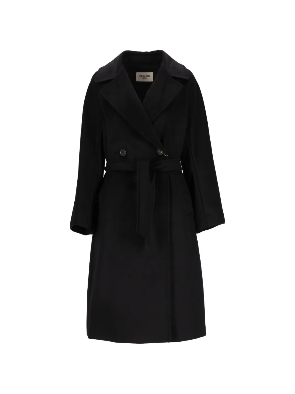 Weekend Max Mara double-breasted belted coat - Schwarz