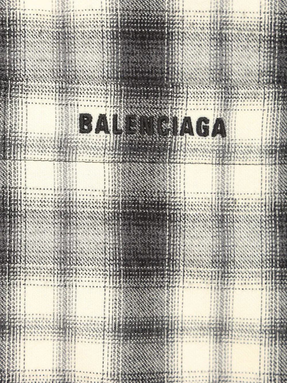 Balenciaga Geruit overhemd Beige