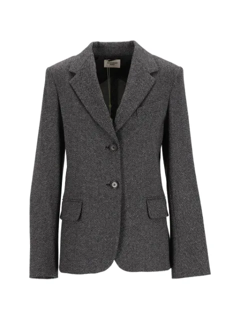 Weekend Max Mara chevron-jacquard single-breasted blazer