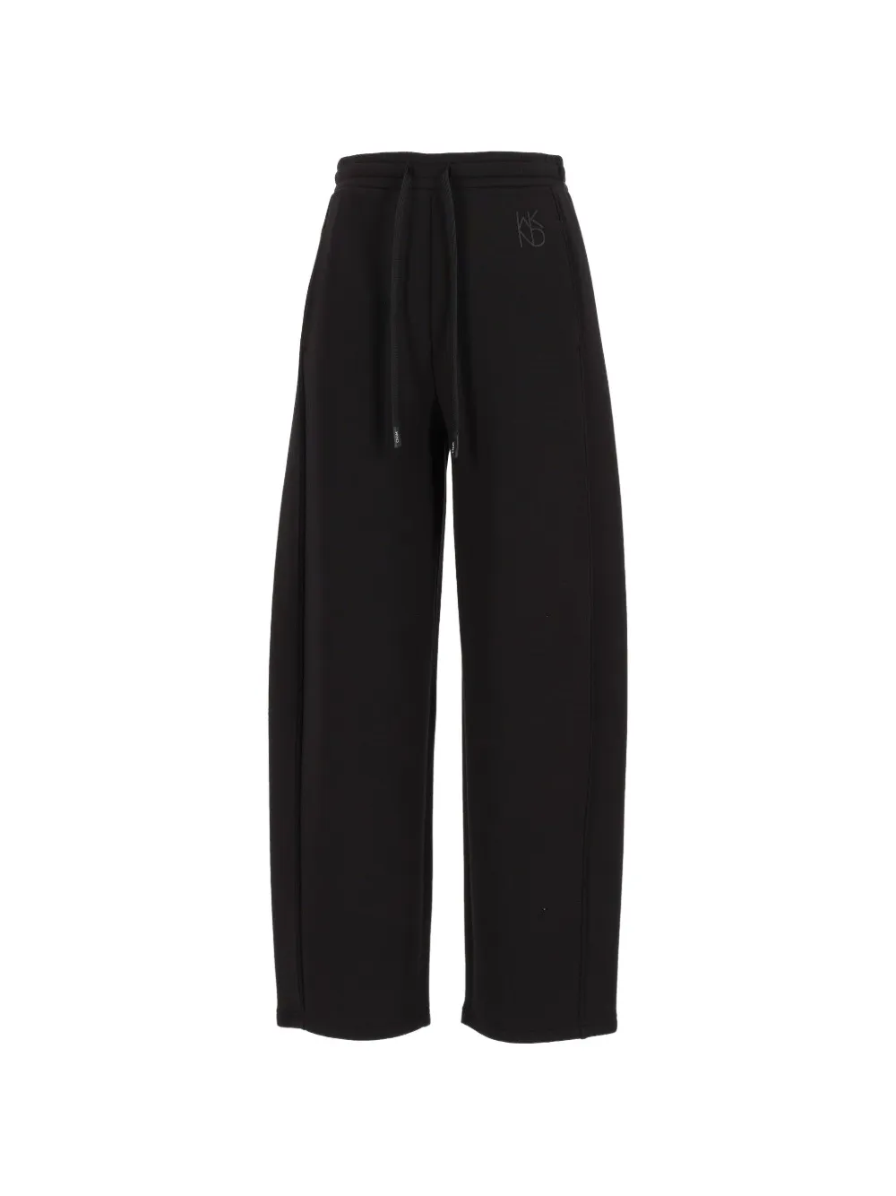 Weekend Max Mara logo-embroidered drawstring track pants - Nero