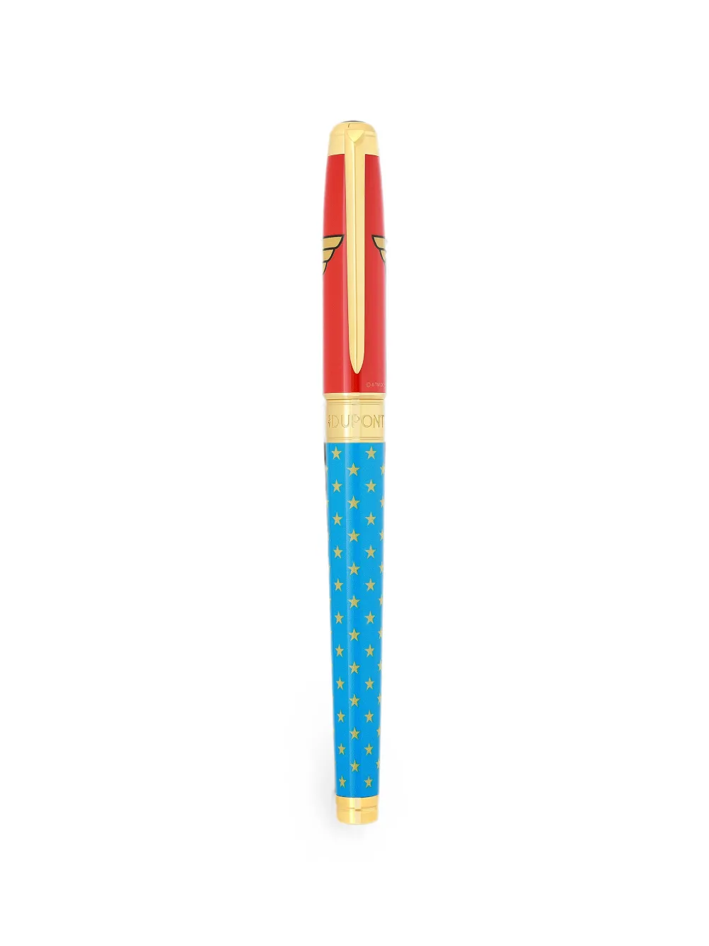 S.T. Dupont x DC Comics star-print Wonder Woman pen - Blu