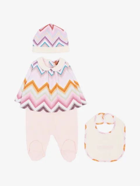 Missoni Kids zigzag-print babygrow (set of three)