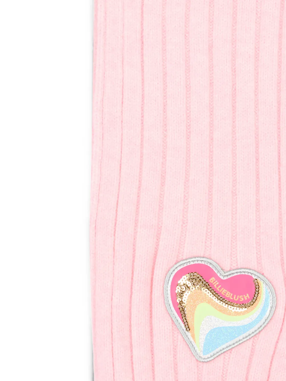 Billieblush Geribbelde sjaal met pompon Roze