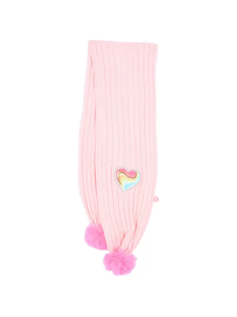 Billieblush ribbed pom-pom scarf