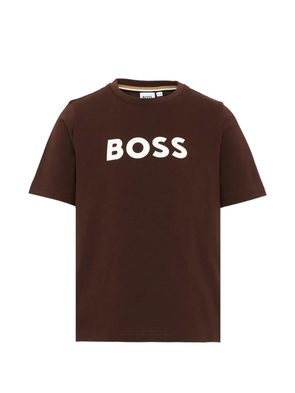 BOSS Kidswear logo-print T-shirt - Marrone