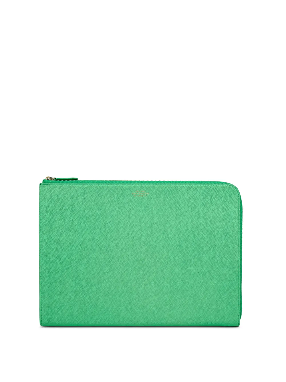 Smythson petite pochette d’ordinateur Panama en cuir - Vert Smythson petite pochette d’ordinateur Panama en cuir - Vert