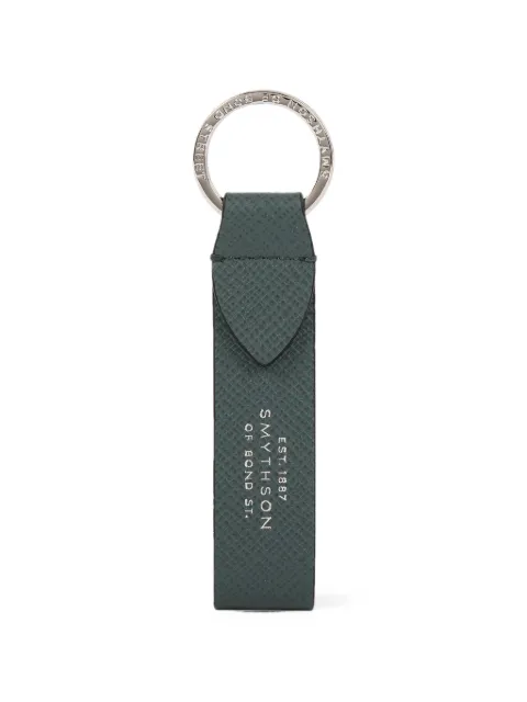 Smythson Panama leather keyring