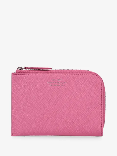 Smythson small zip-up wallet
