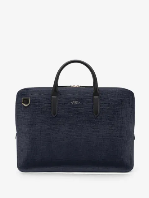 Smythson Panama slim briefcase