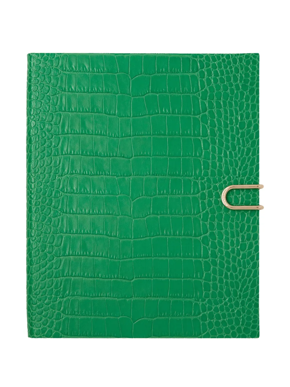 Smythson Portobello Mara leather notebook - Grün