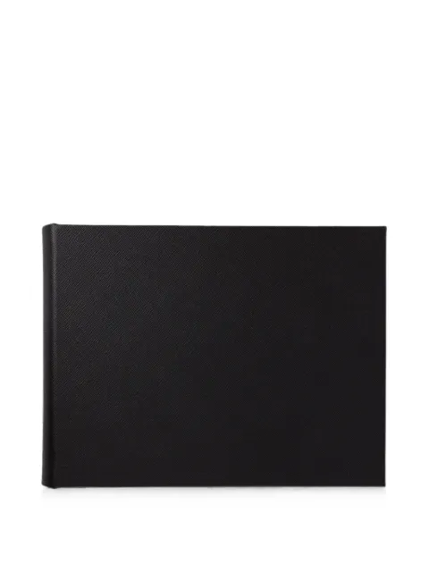 Smythson Álbum de fotos médio em couro panamá