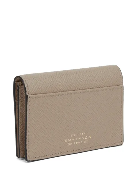 Smythson Panama cross-grain card case