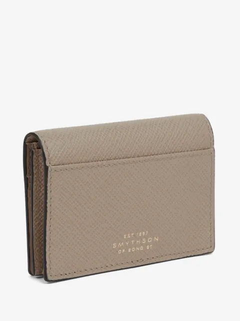 Smythson Panama cross-grain card case