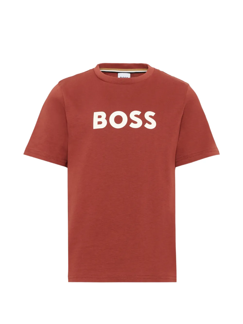 BOSS Kidswear logo-print cotton T-shirt - Rosso