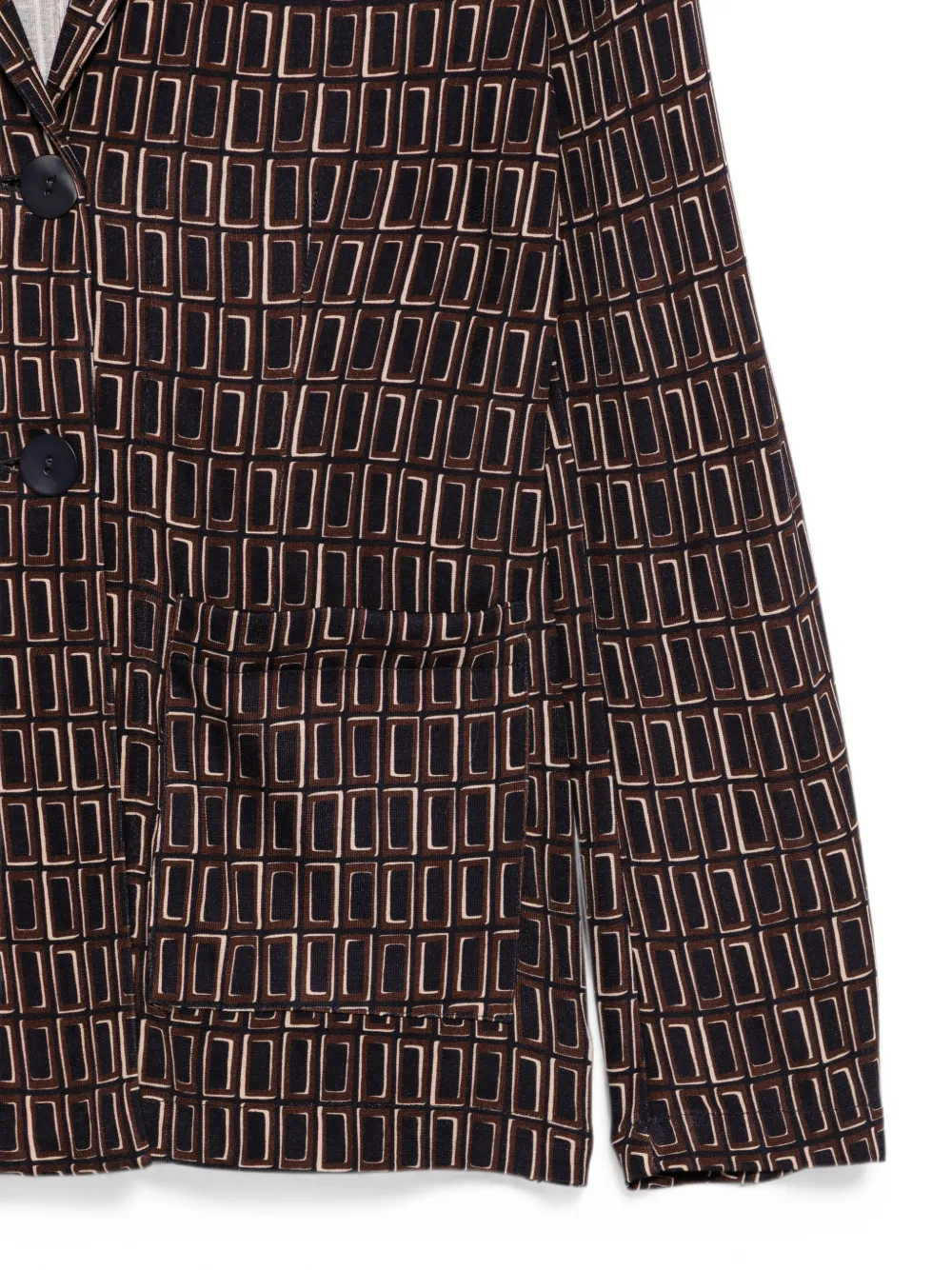 Siyu Blazer met geometrische print Blauw