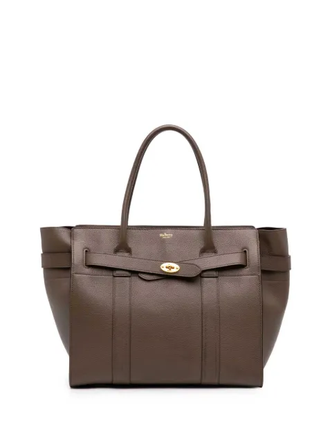 Mulberry Pre-Owned 2015-2026 Small Grained Calfskin Zipped Bayswater satchel