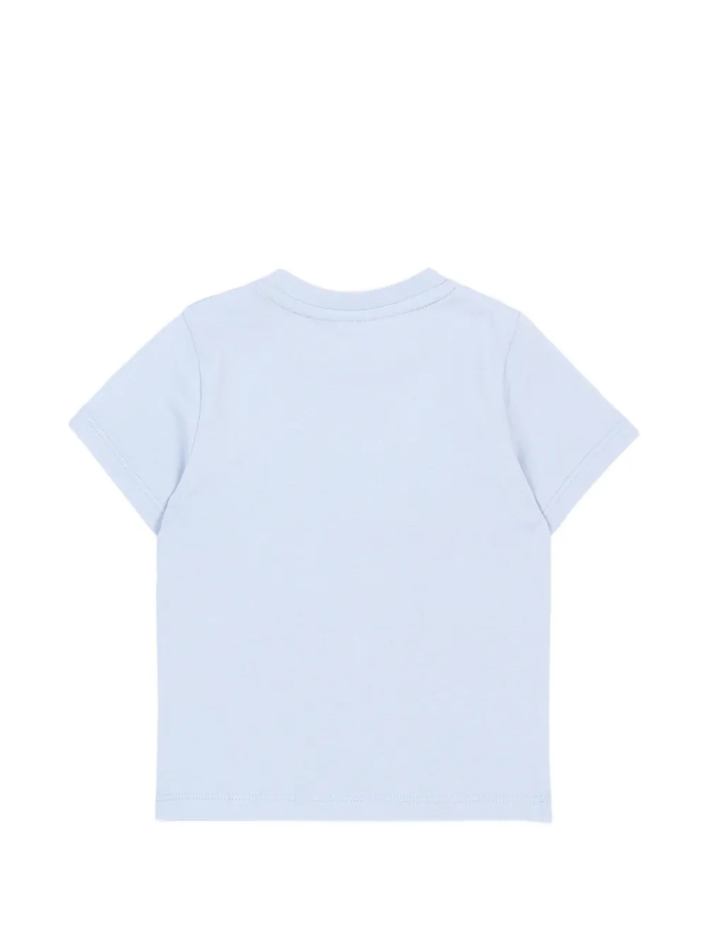 BOSS Kidswear T-shirt met drukknopen en logoprint Blauw