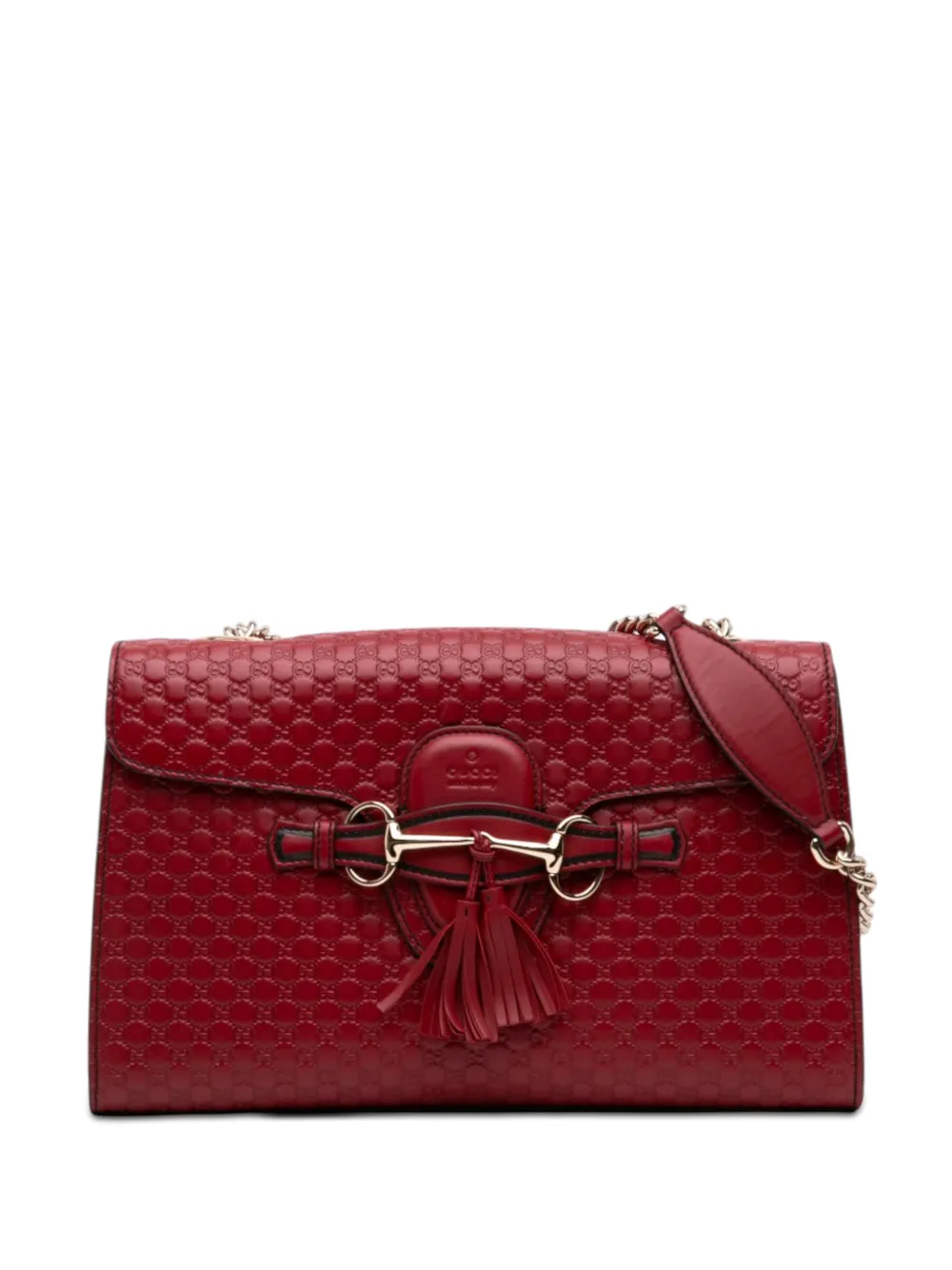 Gucci Pre-Owned Borsa a spalla Emily Microguccissima media 2016-2026 - Rosso