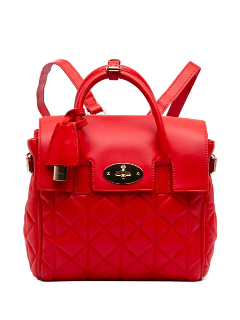 Mulberry Pre-Owned 2000-2026 Mini Quilted Nappa Cara Delevingne Convertible Bag backpack