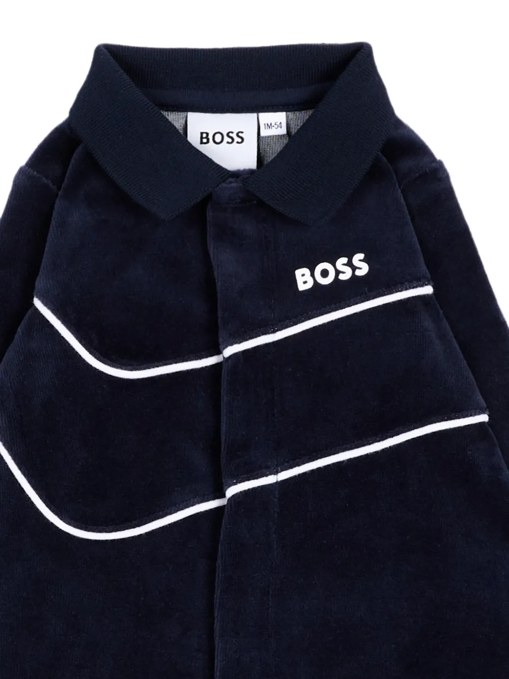 BOSS Kidswear Pyjama met logoprint Blauw