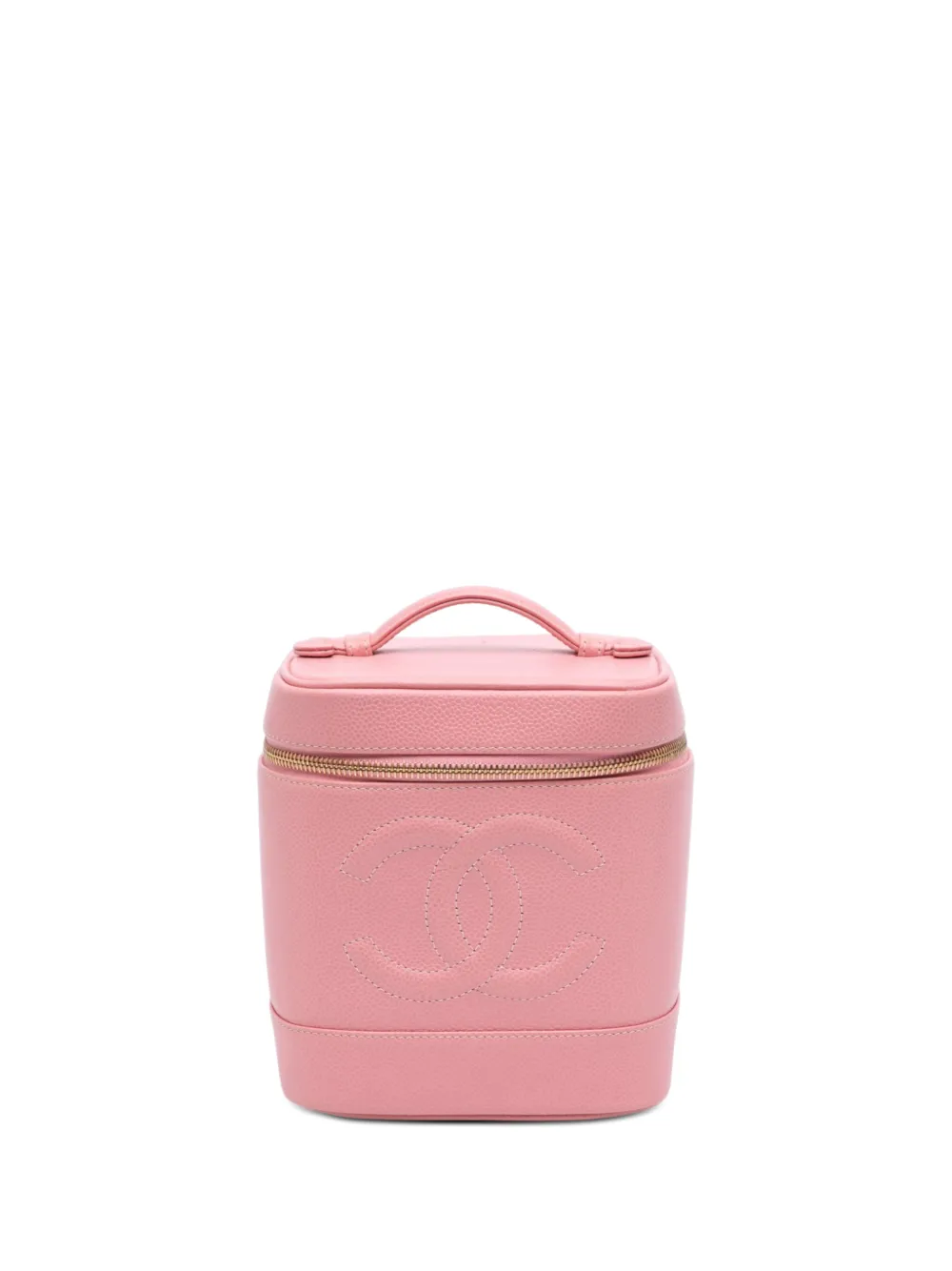 CHANEL Pre-Owned 2003-2004 CC Caviar vanity bag - Pink
