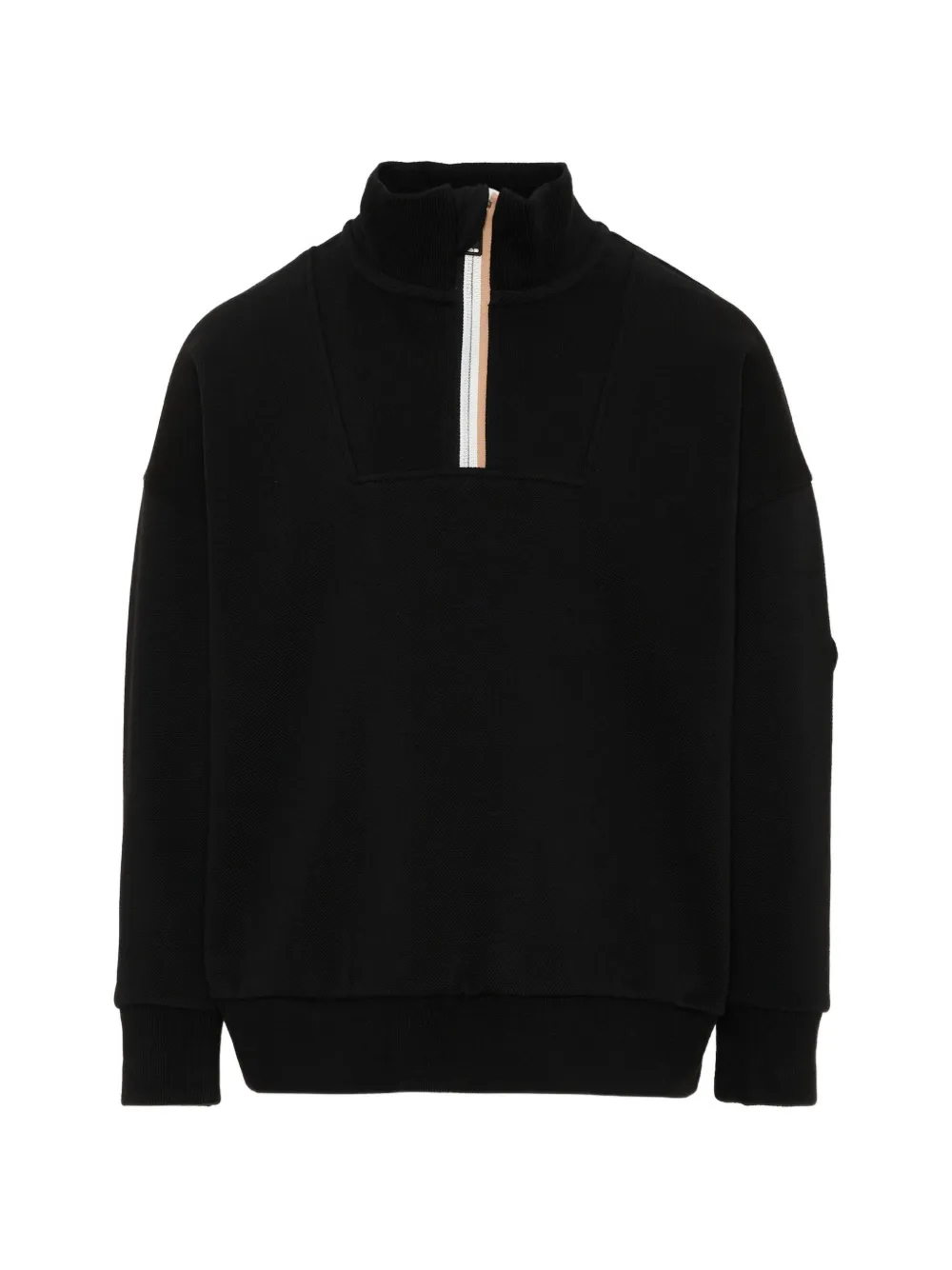 BOSS Kidswear short-zip sweatshirt - Nero