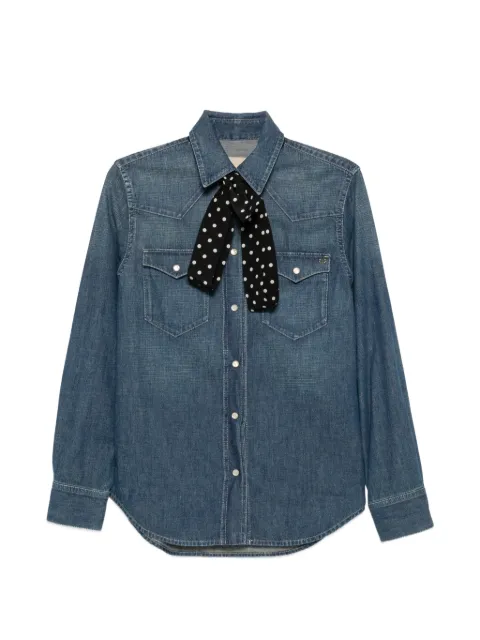 Valentino Garavani VLogo pussy-bow shirt